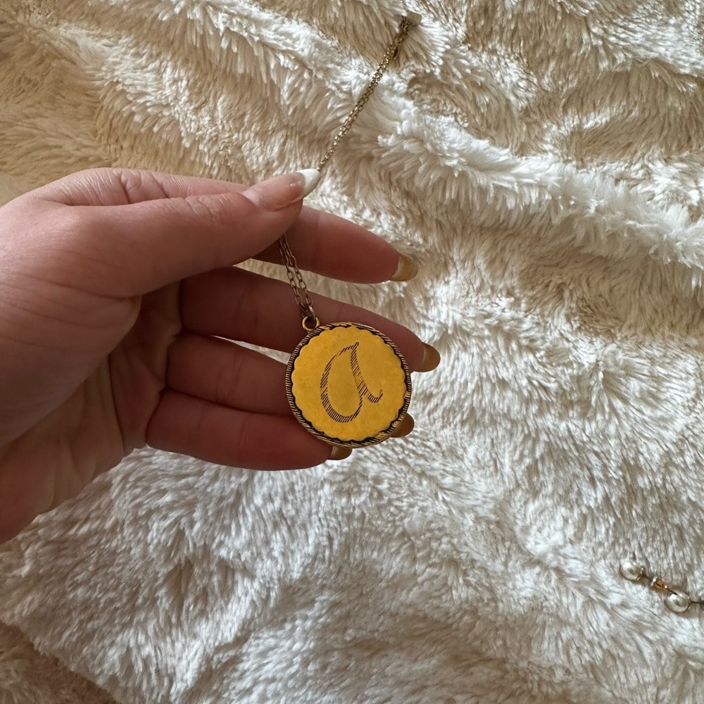 necklace, gold plated